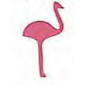 Paper Shapes Flamingo (5")